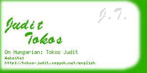 judit tokos business card